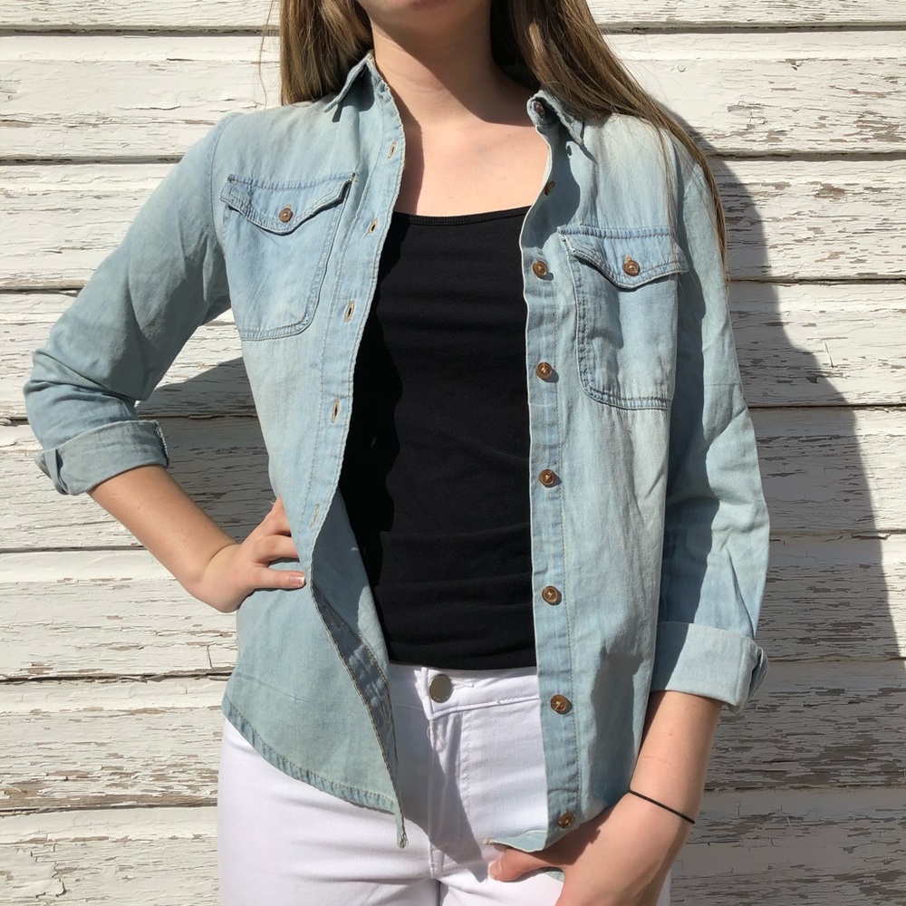 Denim blue flannel